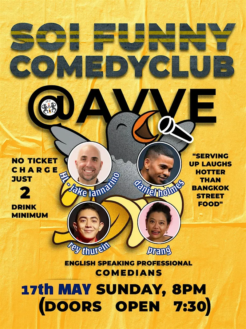 SOI FUNNY COMEDY SHOWCASE @AVVE BAR 17th May 2026