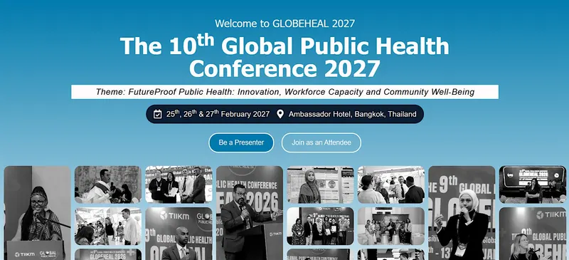 The 10th Global Public Health Conference 2027 (GLOBEHEAL 2027)