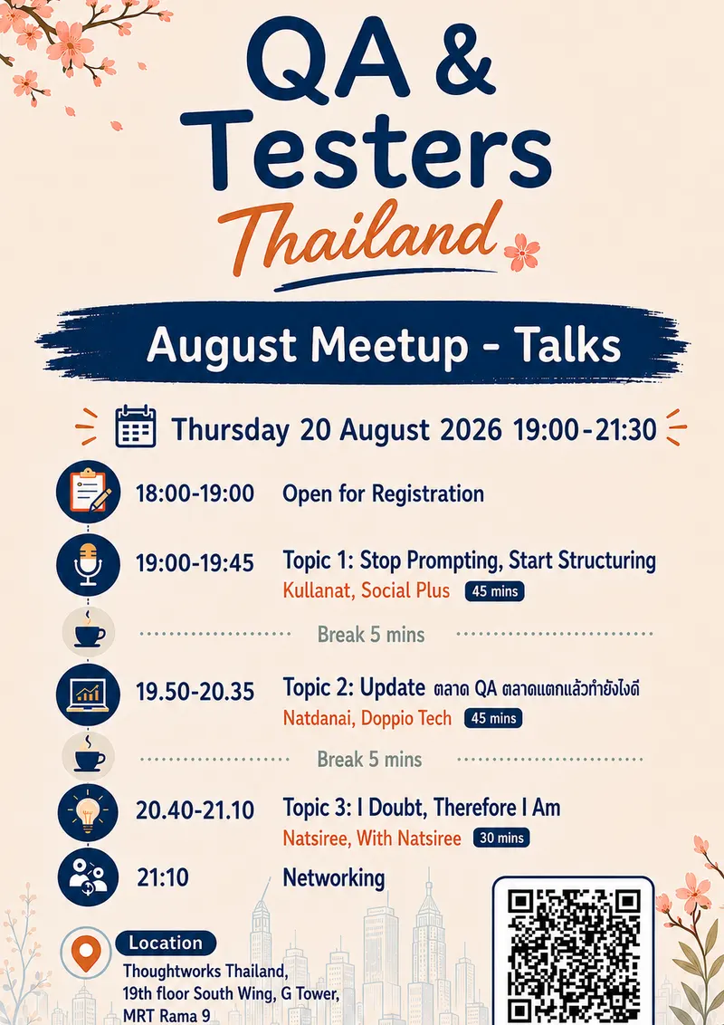 QA & Testers Thailand Meetup - August 2026