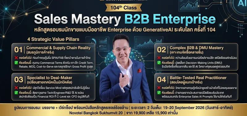 Sales Mastery B2B Enterprise 104th Class with Generative AI