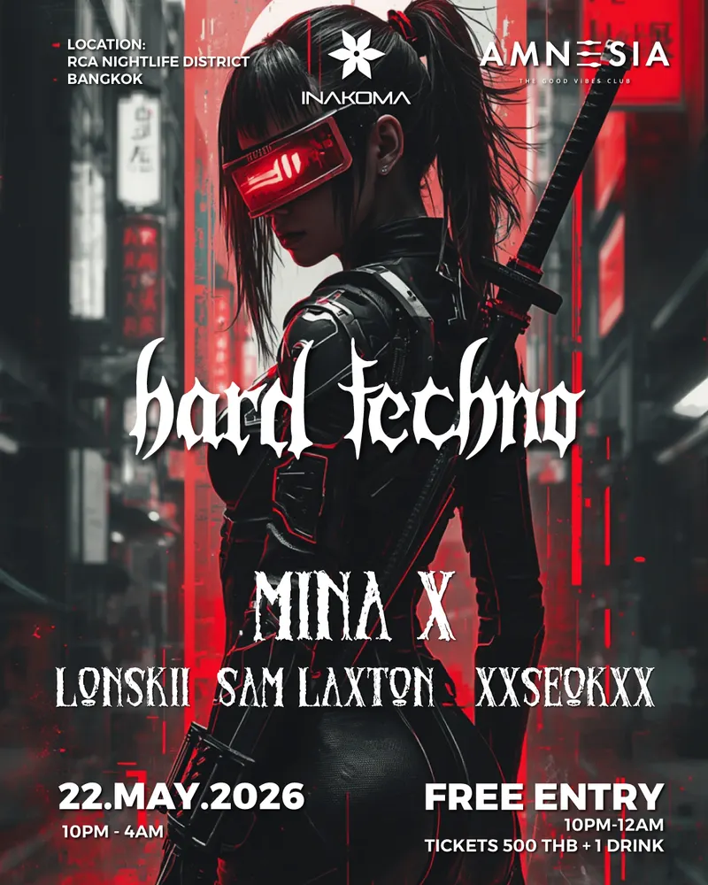 INAKOMA: Hard Techno & Hard Dance Rave at Amnesia