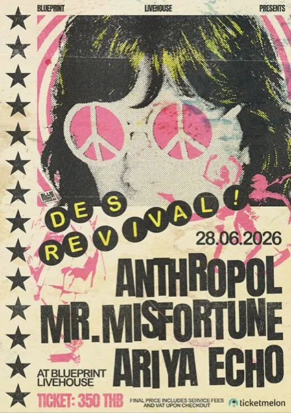 Blueprint Livehouse: ANTHROPOL + Mr.Misfortune + Ariya Echo