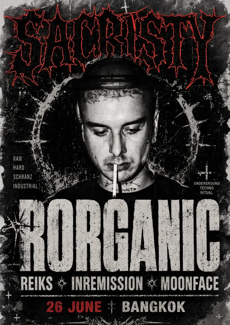 Sacristy Hard Techno Rave - Rorganic (France)