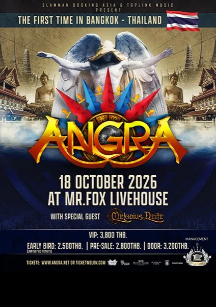 ANGRA “The First Time in Bangkok” - Thailand 2026