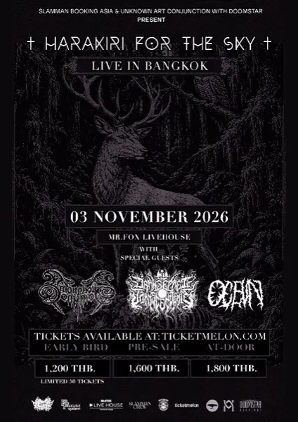 Harakiri for The Sky Live in Bangkok 2026