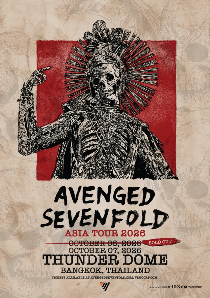 AVENGED SEVENFOLD ASIA TOUR 2026 In Bangkok