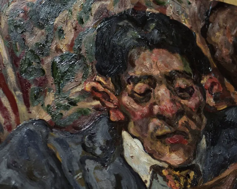Lose yourself in oil paintings of jazz improvisation and raw movement at Jazz Conversation